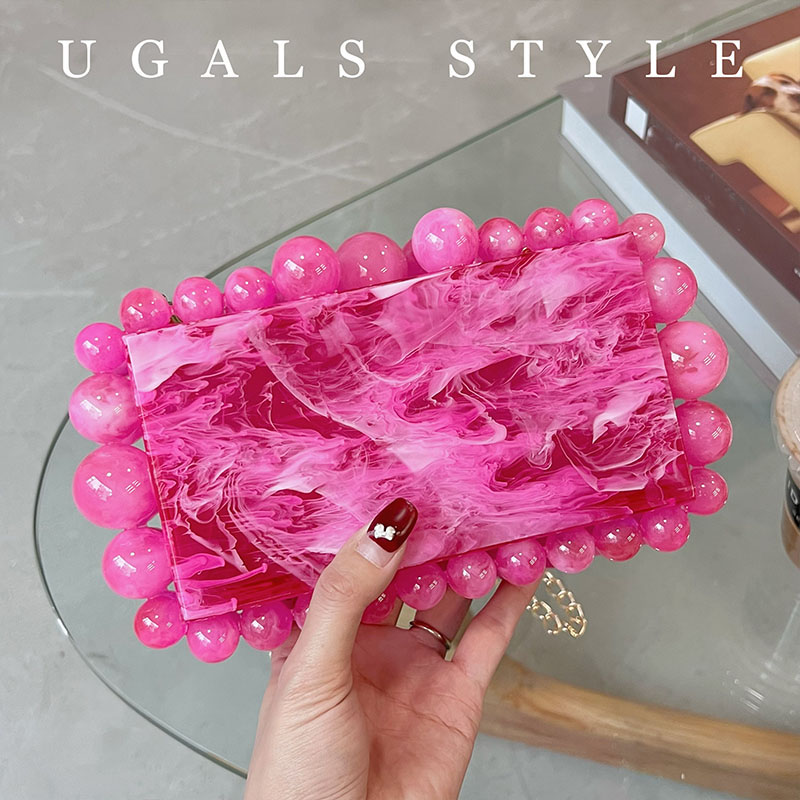 Luxury Bags Brand - حقيبة سهرة فاخرة مصممة من الأكريليك