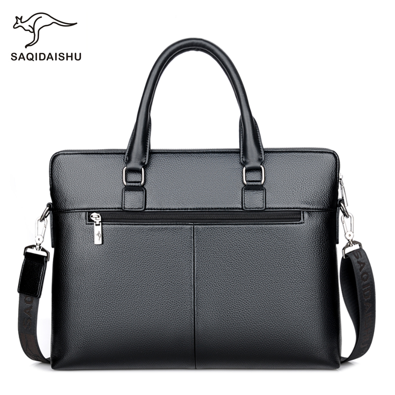 Luxury Bags Brand - حقيبة كتف جلدية للرجال، حقيبة أعمال