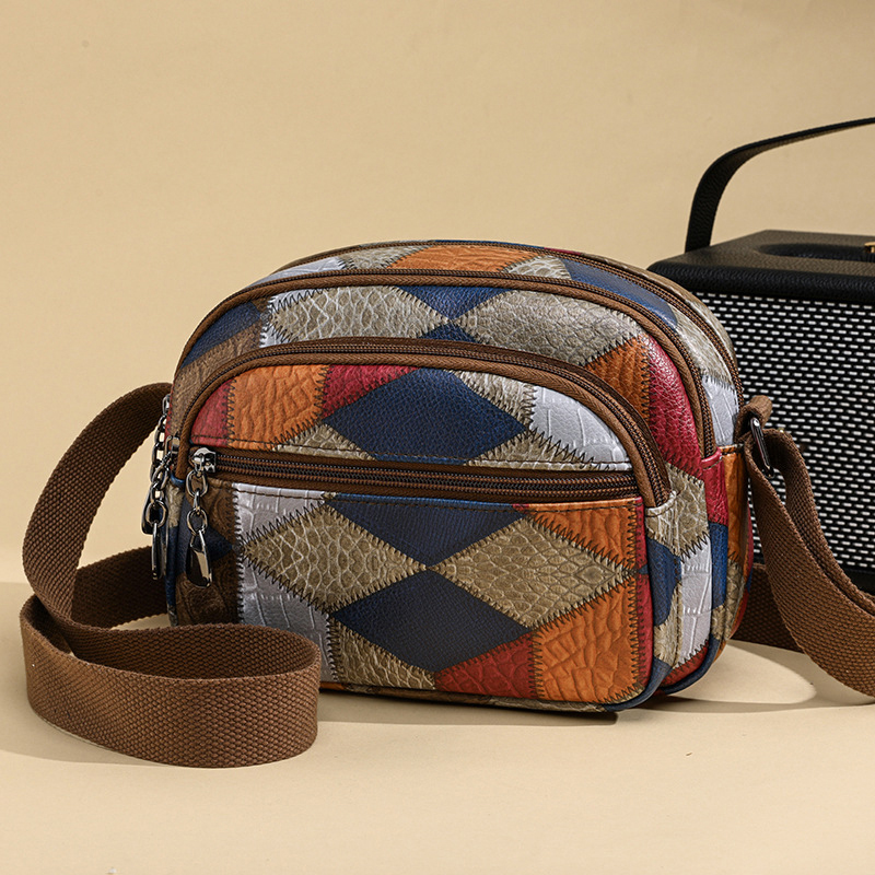 Luxury Bags Old Money - حقائب كتف كلاسيكية مرقعة للنساء ،