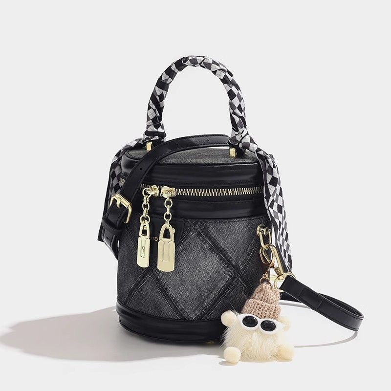 Chain Crossbody Quilted - JIAERDI ريترو مبطن الشريط حقيبة يد