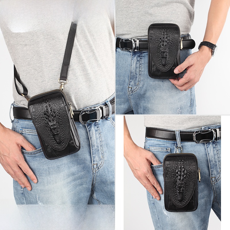 حقيبة هاتف محمول جلدية صغيرة م - مراجعة Belt Bag Leather Wide وسعره