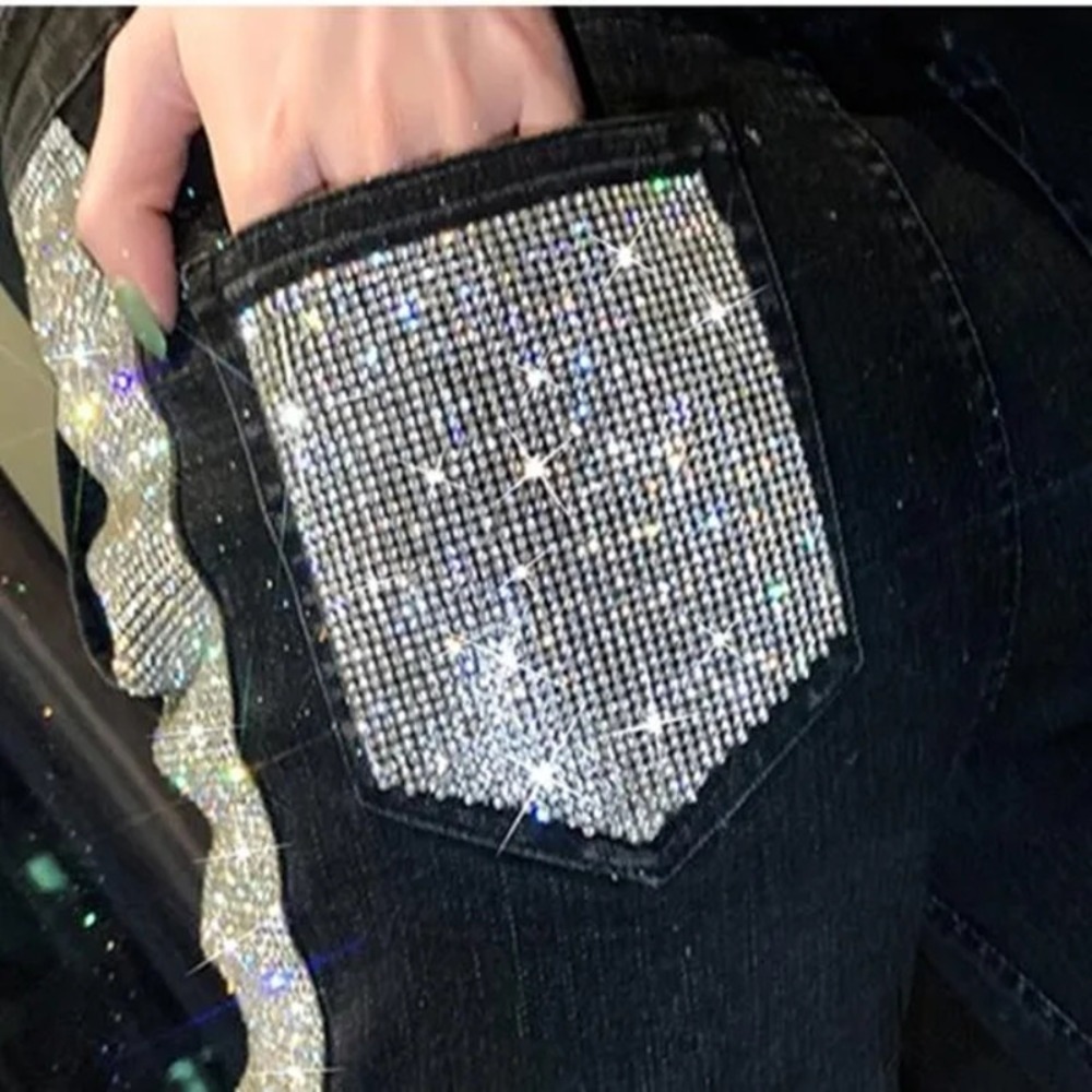 بقع حجر الراين الفاخرة جان زين - مراجعة Luxury Bags And Shoes وسعره