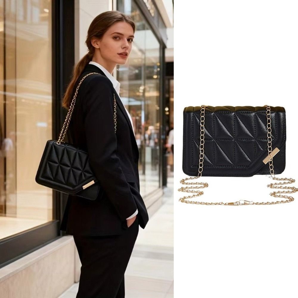 إكسسوار أزياء من الجلد الصناعي - مراجعة Chain Crossbody Quilted وسعره