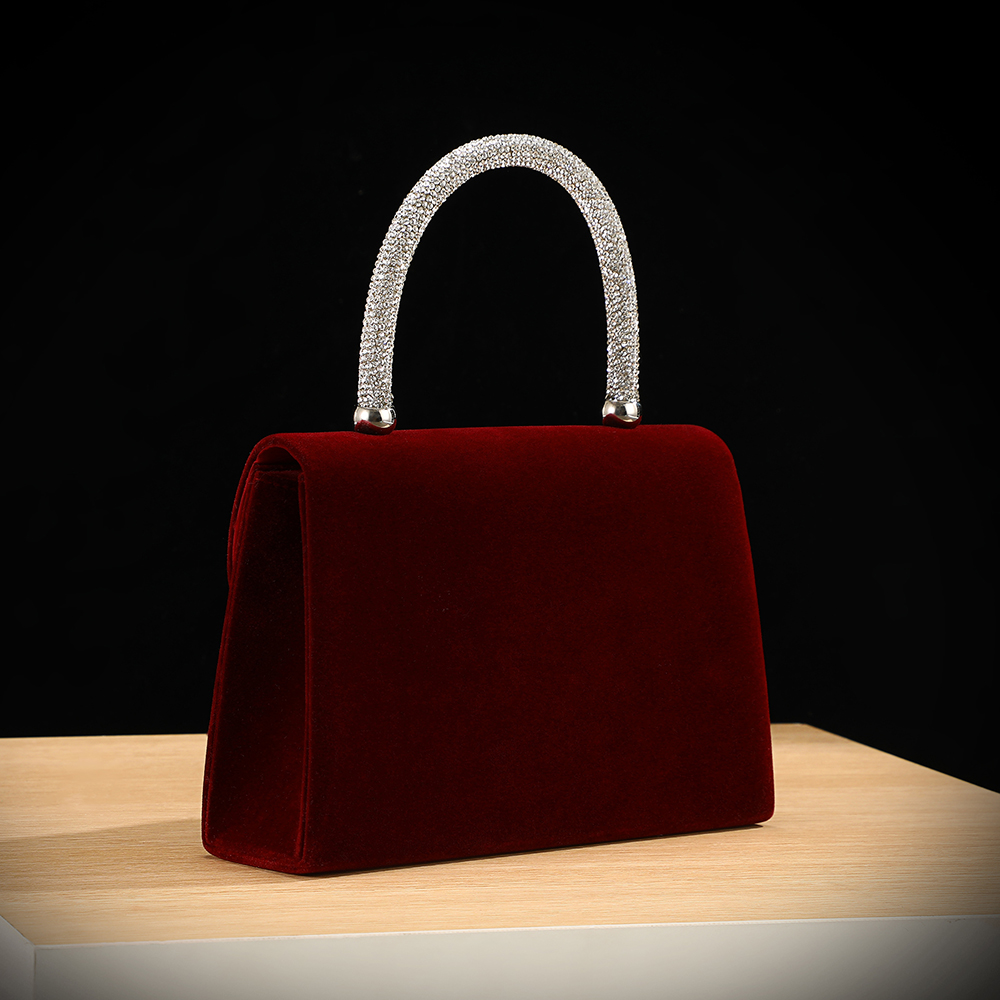 حقيبة يد جديدة من المخمل مزينة - مراجعة Luxury Bags Supplier وسعره
